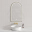 500X900Mm Bianco Led Mirror Matt Black Framed Touch Sensor Front Light For Bathroom Mirrors