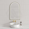 500X900Mm Bianco Led Mirror Matt Black Framed Touch Sensor Front Light For Bathroom Mirrors