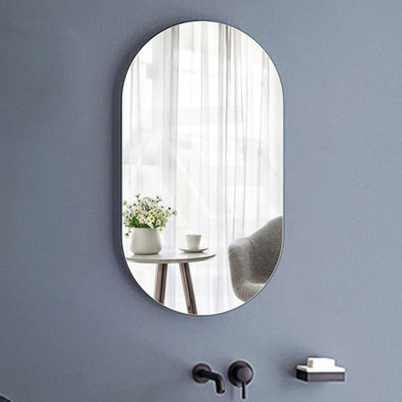 500X900X6Mm Racetrack Shape Bathroom Wall Mounted Mirror Oblong Pencil Edge Vertical Or Horizontal