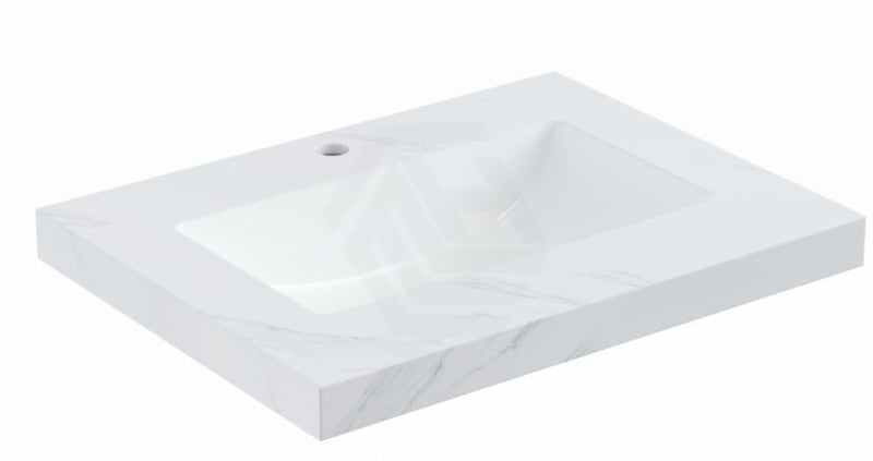 50Mm Thick Diamond Sintered Top Seamless Jointed With Ceramic Basin Vanity Stone Tops