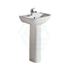 510X405X805Mm Rak Lara Pedestal Basin In Gloss White Freestanding 1 Or 3 Tap Holes Available Basins