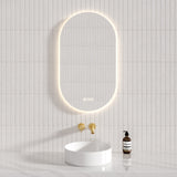 510X900mm Led Mirror Oblong Racetrack Motion Sensor Auto On Oval Led Mirrors
