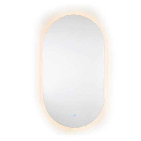 510X900mm Led Mirror Oblong Racetrack Motion Sensor Auto On Oval Led Mirrors