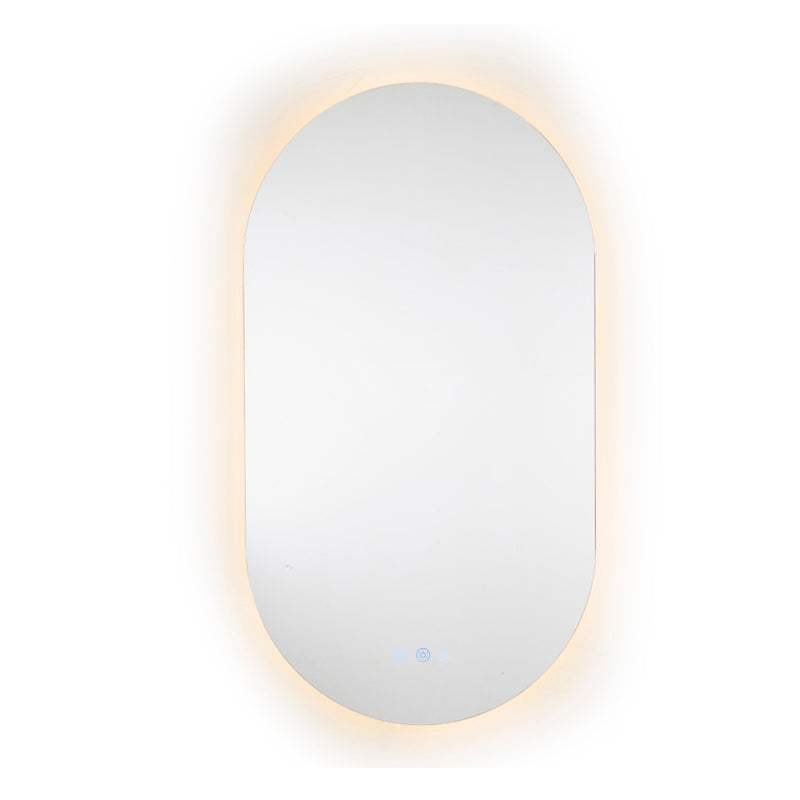 510X900mm Led Mirror Oblong Racetrack Motion Sensor Auto On Oval Led Mirrors
