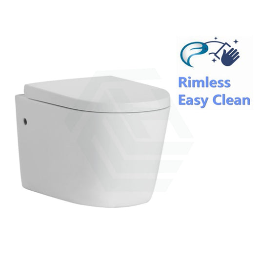 520X360X325Mm Avis Wall Hung Toilet Pan With Rimless Flush For Bathroom Wall-Hung