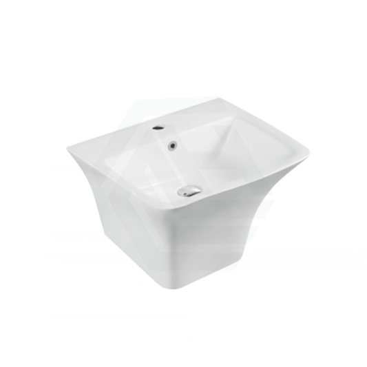Wall Hung Basin Ceramic With Tap Hole Overflow Special Shape