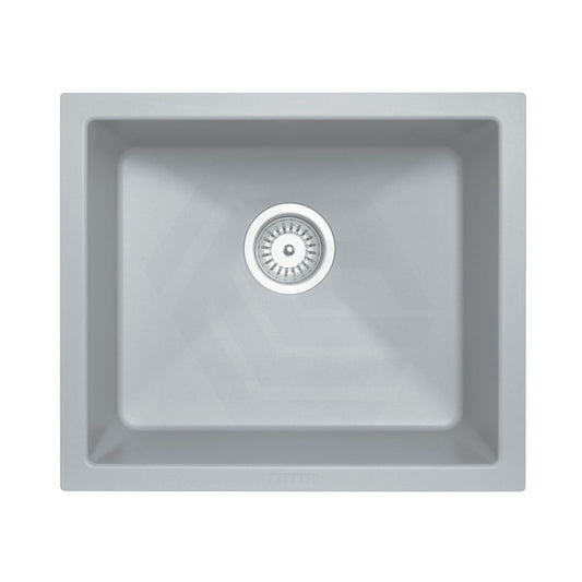 533X457X205Mm Carysil Concrete Grey Single Bowl Granite Kitchen/laundry Sink Top/flush/under Mount