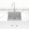 533X457X205mm Carysil Concrete Grey Single Bowl Granite Kitchen/ laundry Sink Top/ Flush/ Under Mount