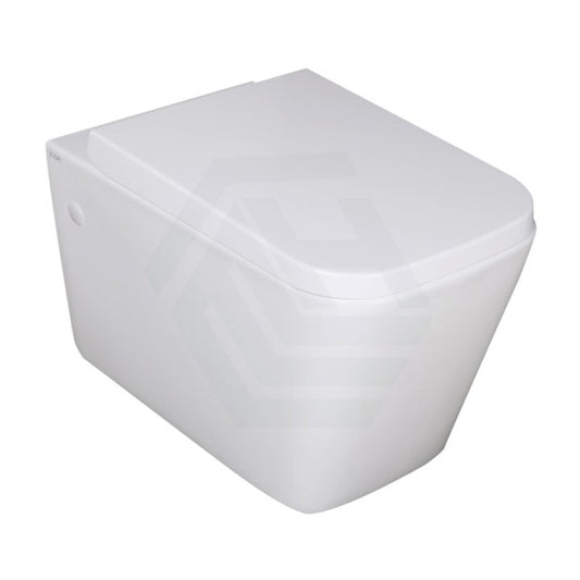 540X350X370Mm Qubist Wall Hung Toilet Pan With Box Rim For Bathroom Wall-Hung