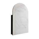 400X1500Mm Wall Hung Pvc Shaving Cabinet Matt Black Finish Pencil Mirror For Bathroom Cabinets