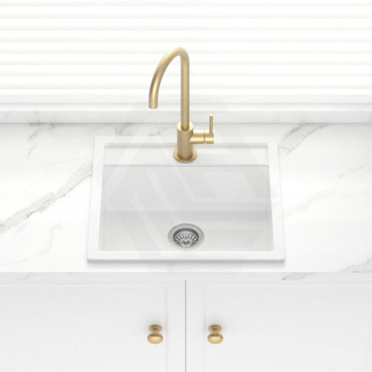 Carysil Granite Kitchen Sink Single Bowl 560mm White