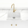 Carysil Granite Kitchen Sink Single Bowl 560mm White