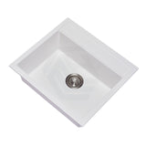 560x510x200mm Carysil Granite Single Bowl Kitchen/Laundry Sink Top/Flush/Under Mount Variant Colour Available