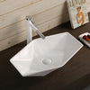 Above Counter Wash Basin Ceramic Special Shape Gloss White
