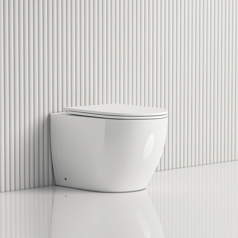 570X360X400Mm Bathroom Toilet Wall Floor Faced Pan With Rimless Vortex Flushing Technology Pans