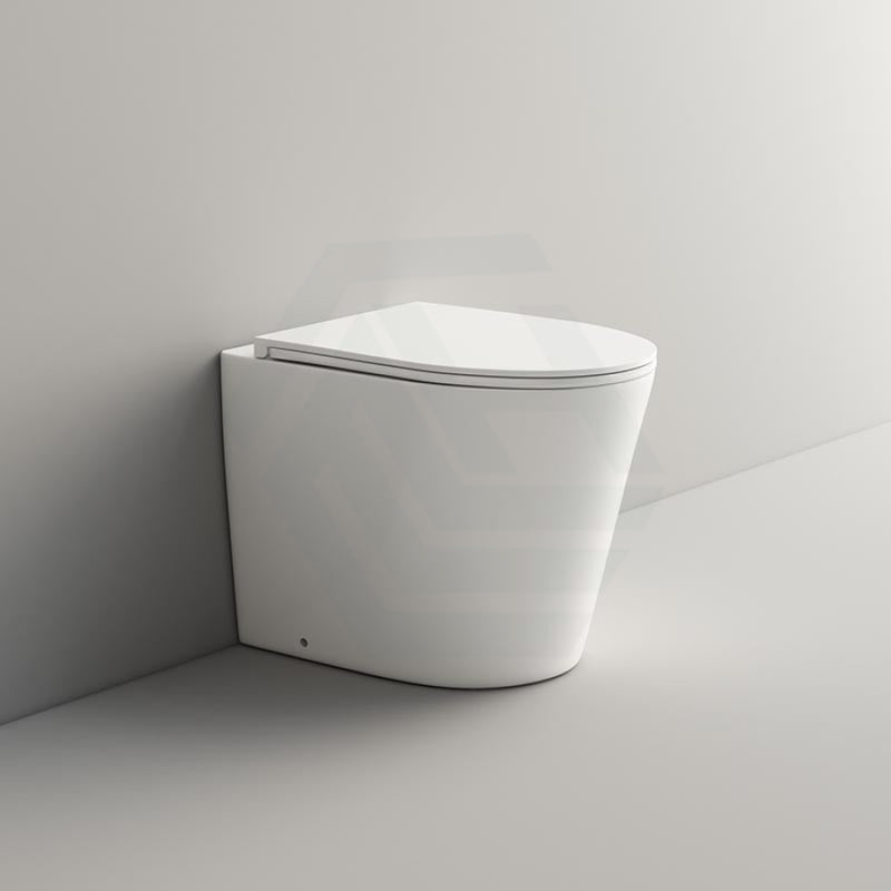 Zara 580X360X420Mm Bathroom Toilet Floor Pan Rimless Flushing Comfort Height Ceramic Floor