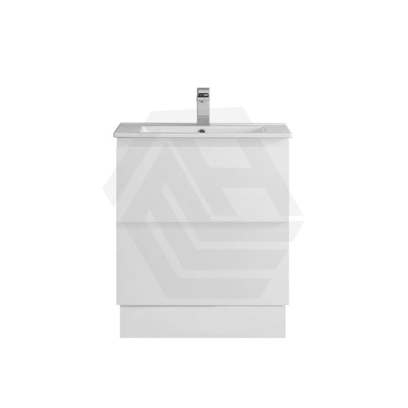 600-1500Mm Bathroom Floor Vanity Freestanding Gloss White Polyurethane Pvc Kick-Board Cabinet Only &