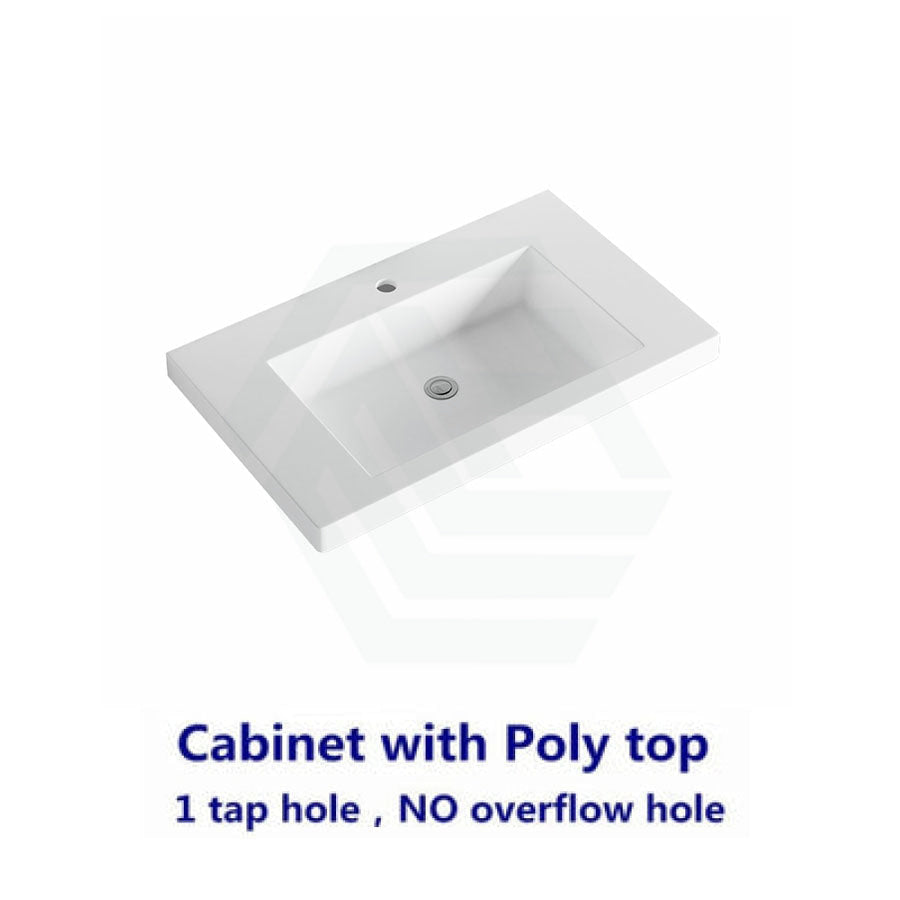 600-1500Mm Berge Freestanding Bathroom Floor Vanity White Oak Wood Grain Pvc Filmed Cabinet Only 