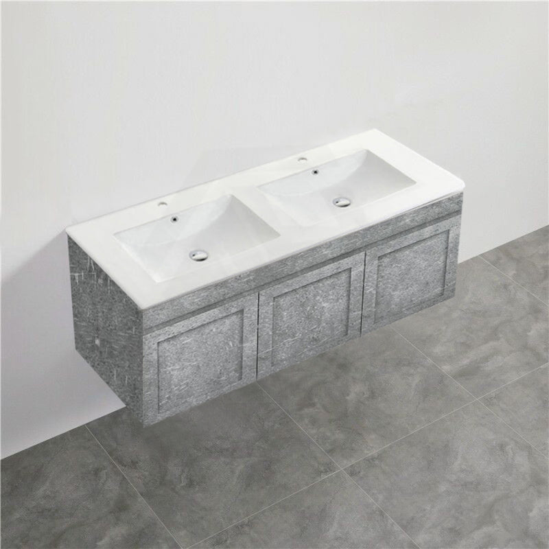 600-1500Mm Boston Plywood Wall Hung Bathroom Floating Vanity With Left / Right Drawers Concrete