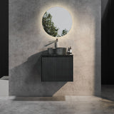 600-1500Mm Brindabella Wall Hung Bathroom Floating Vanity Matt Black Pvc Board Cabinet Only&Ceramic