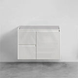 600-1500Mm Brindabella Wall Hung Bathroom Floating Vanity Matt White Pvc Board Cabinet Only&Ceramic