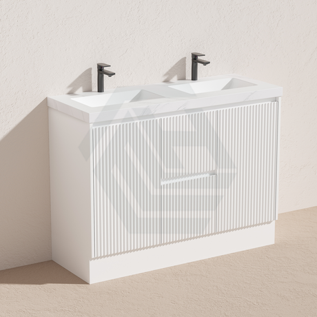 600-1500Mm Ceto Brighton Freestanding Vanity With Kickboard Matt White Pvc Board Cabinet Only