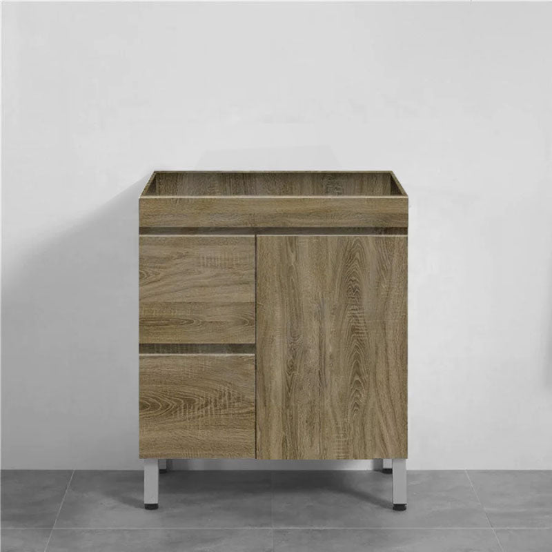 600-1500Mm Freestanding Bathroom Vanity Dark Oak Cabinet Only 750Mm(Left Drawers) / Only Without