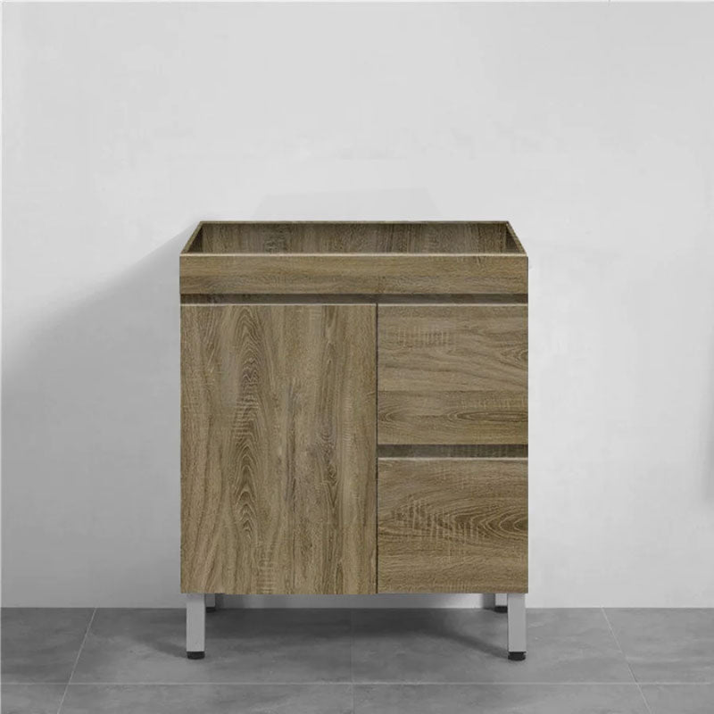 600-1500Mm Freestanding Bathroom Vanity Dark Oak Cabinet Only 750Mm(Right Drawers) / Only Without