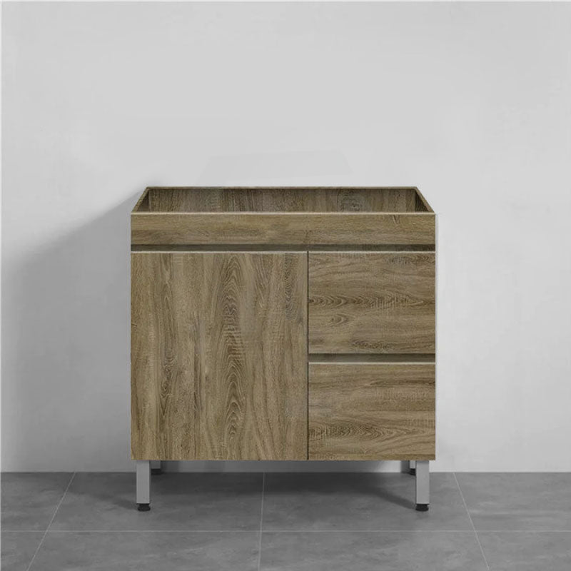 600-1500Mm Freestanding Bathroom Vanity Dark Oak Cabinet Only 900Mm(Right Drawers) / Only Without