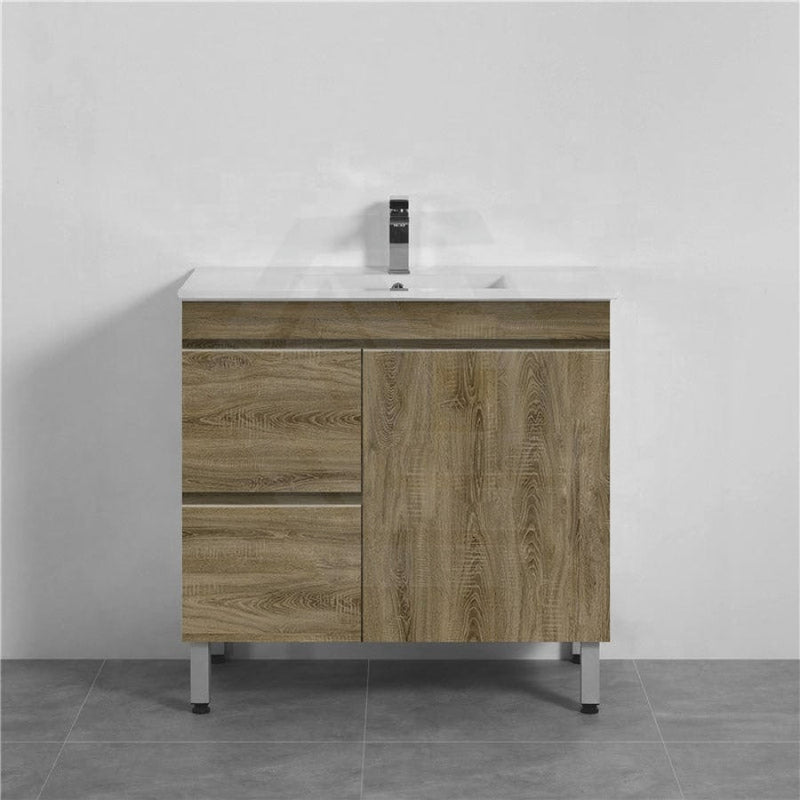 600-1500Mm Freestanding Bathroom Vanity Dark Oak Cabinet Only Vanities With Legs