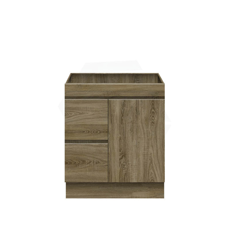 600-1500Mm Freestanding Kickboard Bathroom Vanity Dark Oak Cabinet Only 750Mm(Left Drawer) / Only