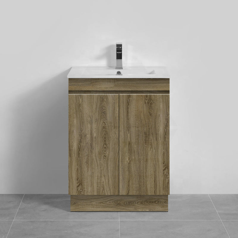 600-1500Mm Freestanding Kickboard Bathroom Vanity Dark Oak Cabinet Only Vanities With