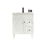600-1500Mm Harrington Freestanding Vanity With Legs Matt White Pvc Cabinet Only & Ceramic Top