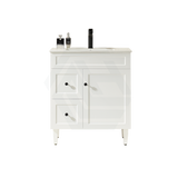 600-1500Mm Harrington Freestanding Vanity With Legs Matt White Pvc Cabinet Only & Ceramic Top