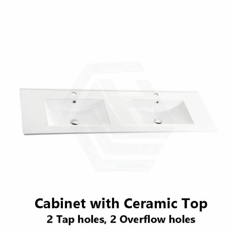 600-1500Mm Wall Hung Plywood Vanity White Linear Surface Single/Double Bowls Cabinet Only For
