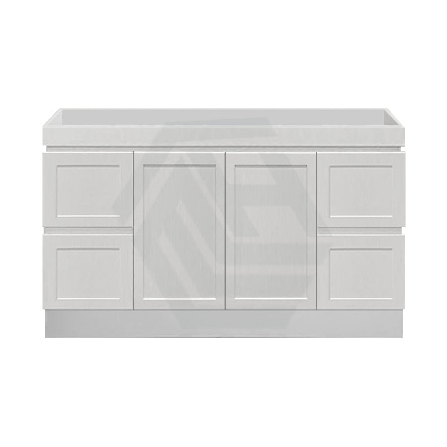600-1500Mm Miami Freestanding With Kickboard Bathroom Vanity Matt White Shaker Hampton Style Left /