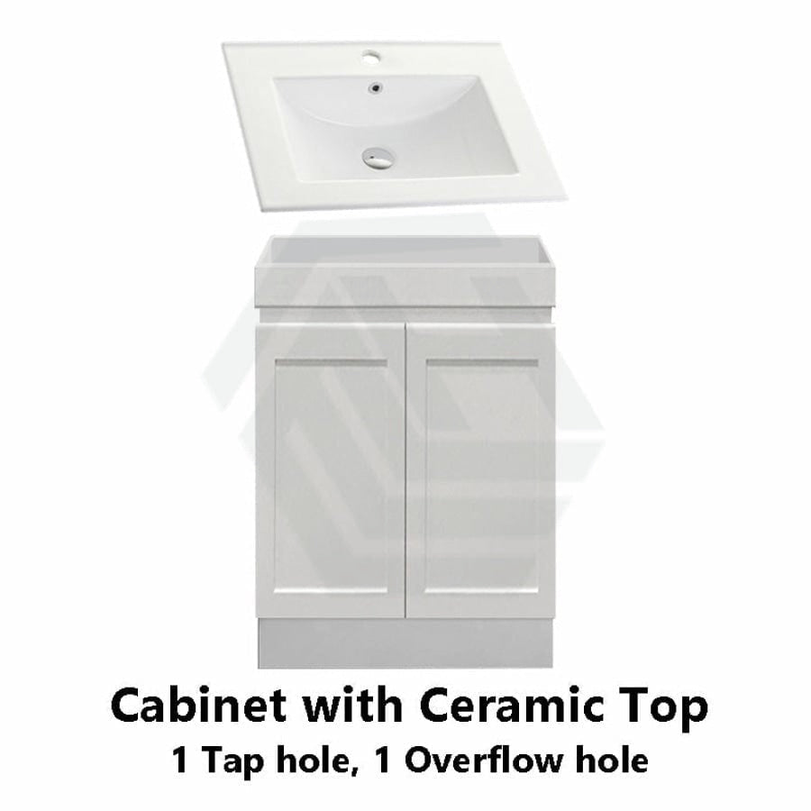 600-1500Mm Miami Freestanding With Kickboard Bathroom Vanity Matt White Shaker Hampton Style Left 