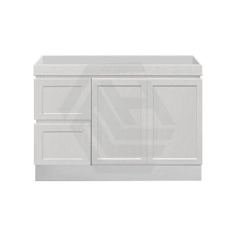 600-1500Mm Miami Freestanding With Kickboard Bathroom Vanity Matt White Shaker Hampton Style Left 