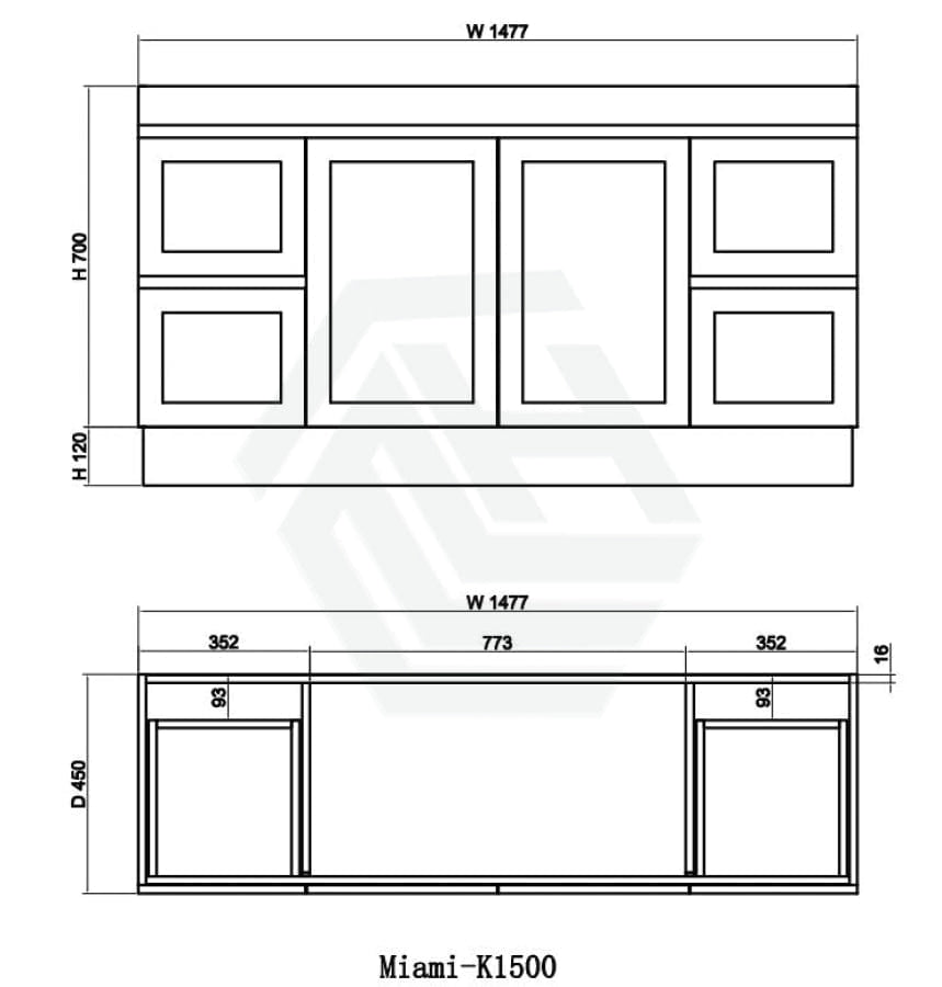 600-1500Mm Miami Freestanding With Kickboard Bathroom Vanity Matt White Shaker Hampton Style Left /