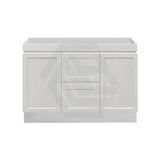 600-1500Mm Miami Freestanding With Kickboard Bathroom Vanity Matt White Shaker Hampton Style Left /