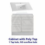 600-1500Mm Miami Freestanding With Kickboard Bathroom Vanity Matt White Shaker Hampton Style Left /