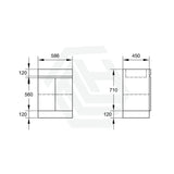 600-1500Mm Premium Bathroom Freestanding Vanity Kickboard White Pvc Polyurethane Cabinet Only &