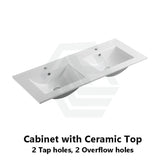 600-1500Mm Premium Bathroom Freestanding Vanity White Pvc Polyurethane Cabinet Only & Ceramic Top