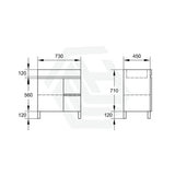 600-1500Mm Premium Bathroom Freestanding Vanity White Pvc Polyurethane Cabinet Only & Ceramic Top