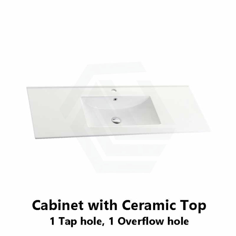600-1500Mm Thena Freestanding Plywood Vanity Matt White Linear Surface Single/Double Bowls Cabinet