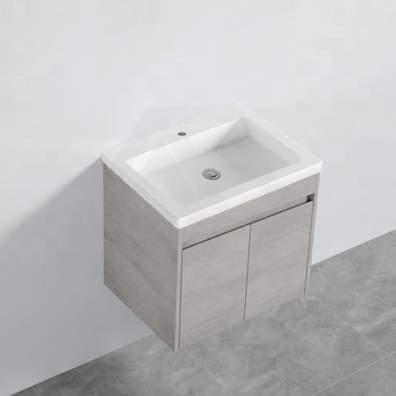 600-1500Mm Wall Hung Vanity Concrete Grey Finish Plywood Cabinet Only For Bathroom Vanities