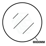 600/700/800/900mm Black Aluminum Framed Round Bathroom Wall Mirror With Brackets