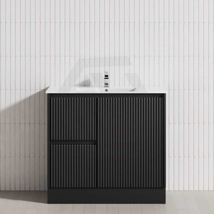 Ceto Brighton Vanity with Kickboard Matt Black - MyHomeware