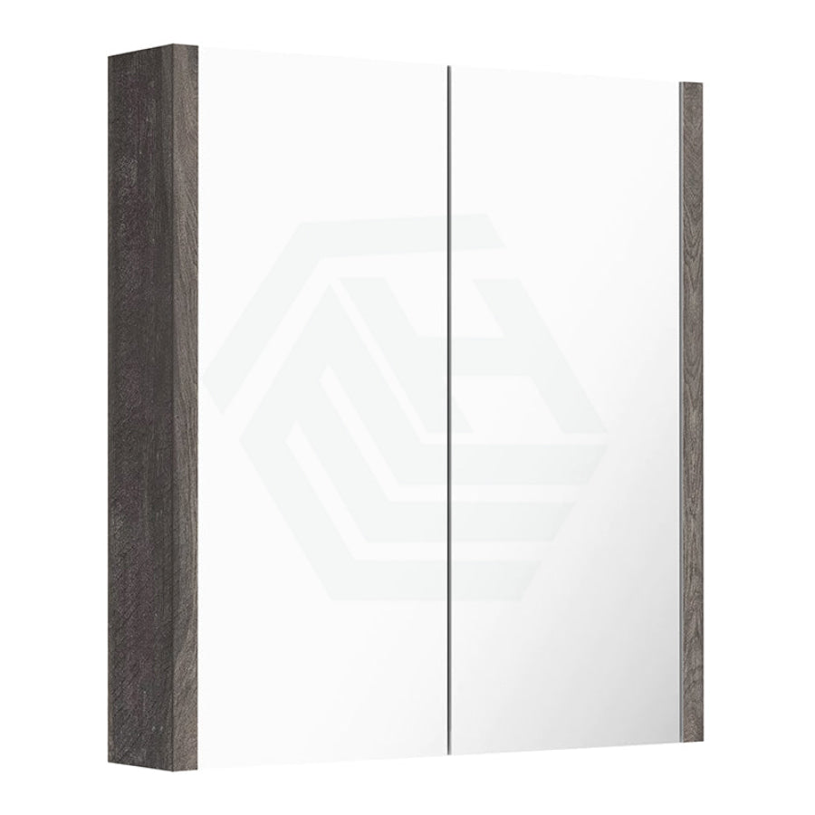 600/750/900/1200/1500mm Dark Grey Wood Grain Pvc Filmed Wall Hung Shaving Cabinet Cabinets