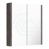 600/750/900/1200/1500mm Dark Grey Wood Grain Pvc Filmed Wall Hung Shaving Cabinet Cabinets